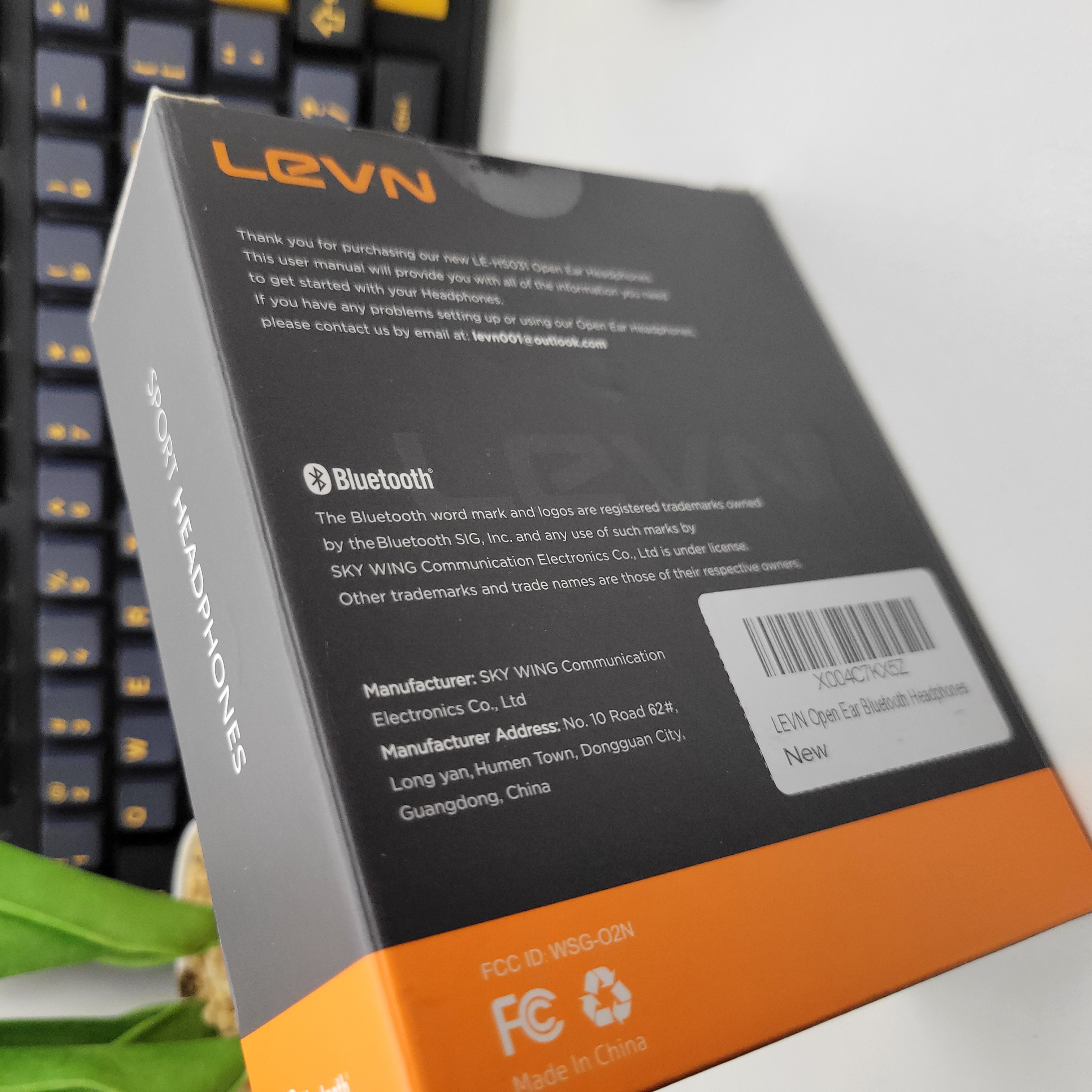 Levn LE-HS031 Open Ear Headphones Inalámbricos Negros 3